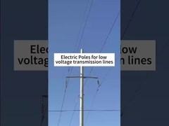 Electric poles for low voltage transmission lines