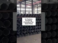 Hot-dip galvanized power pole