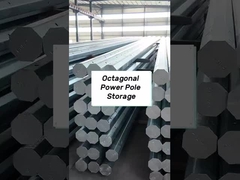 Customized Metal Power Pole Steel Electric Pole utility pole Galvanized pole traffic light pole