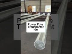 Manufacturer Hot-dip galvanized power steel pole Metal utility pole Traffic pole Communication pole