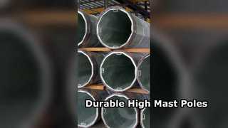 راهنمای تیرک فولادی روشنایی استادیوم تیرهای دکل بالا