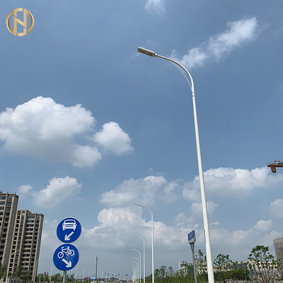 خرید Steel Pole Manufacturer 12M Galvanized Street Light Pole Steel Single Arm pole online manufacture