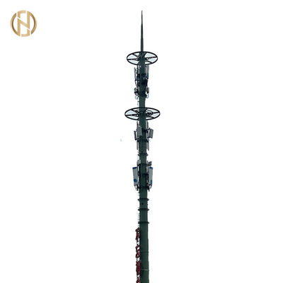 خرید 30m Hot Dip Galvanized Telecommunication Poles ASTM A572 GR65 Steel online manufacture