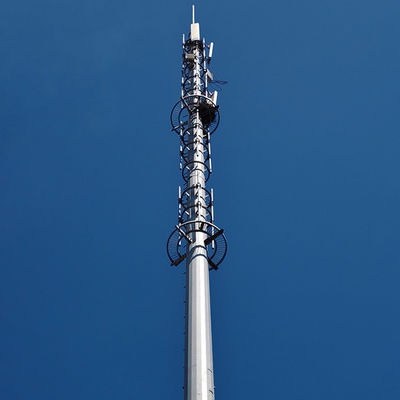 خرید Customized Galvanized Steel Communication Pole With Antennas Brackets online manufacture