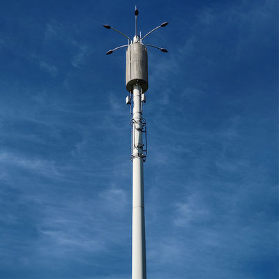 خرید Telecommunication Pole / Monopole Shape Conical Round Polygonal Octagonal Dodecagonal Hexadecagonal Tubular Tapered online manufacture