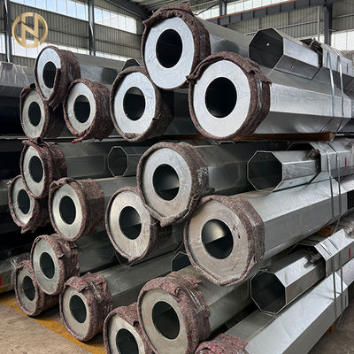 خرید High-quality Export Octagonal Hot-dip Galvanized Transmission Line Steel Poles online manufacture