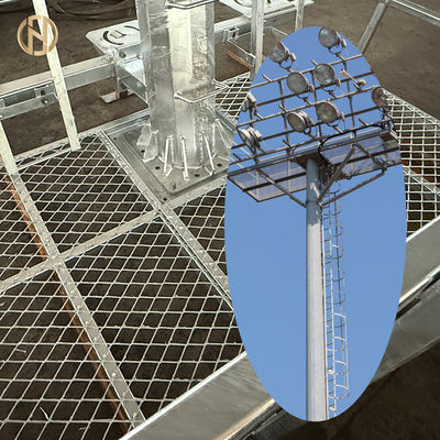 خرید قطب بالای داربست گالوانیزه گرم با سیستم بلند کنترلی از راه دور برای نگهداری امن و راحت چراغ استادیوم online manufacture