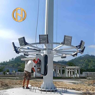 خرید Factory Direct Supply 25m 30m High Mast Light Adjustable Lamp Pole Electrical Equipment online manufacture