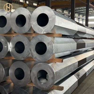 خرید قطب برق استیل هشت گوشه ای گالوانیزه شده گرم با صفحه پایین ضد غرق دایره ای online manufacture