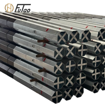خرید دکل برق فولادی گالوانیزه گرم 9 متری 11 کیلو ولت – دکل کاربردی هشت ضلعی Q235B / Q355B برای توزیع برق شهری و روستایی online manufacture