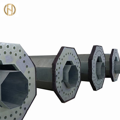 خرید Q345 Tubular Steel Utility Pole 138KV Hot Dip Galvanized Surface ASTM570 online manufacture