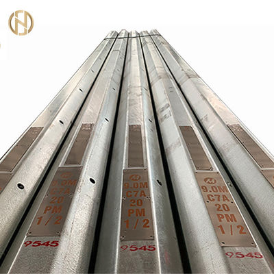 خرید 2M - 50M Electrical Power Pole / Steel Power Pole Gray With Black Color online manufacture