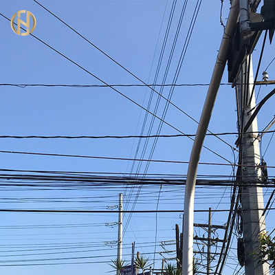 خرید SS400  Telecommunication Electric Steel Pole Customized online manufacture
