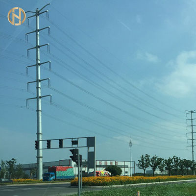 خرید 220KV Tubular Steel Pole  Steel Transmission Pole 230KV EN Stardand online manufacture