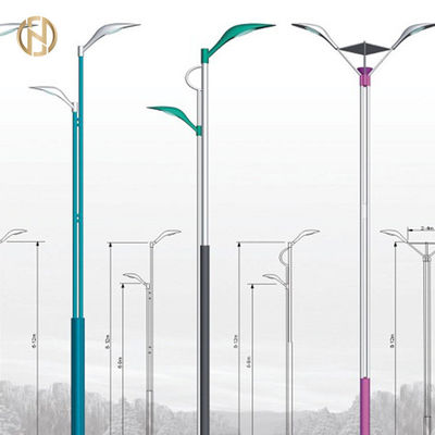 خرید Octagonal Street Light Pole  Q345B Single Arm Light Pole 3-12M Height online manufacture