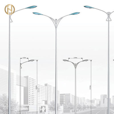 خرید IP65 Galvanized 12M Single Arm Street Light Pole online manufacture