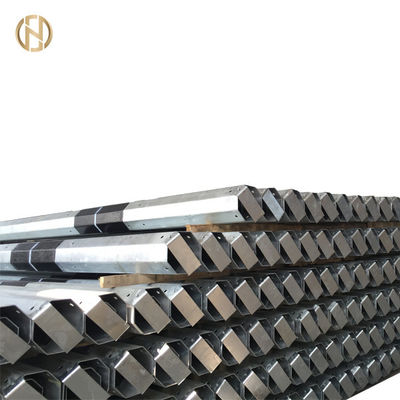 خرید 12M 450daN Galvanised Metal Pole Shaft Material ASTM GR65 GR50 33KV 11KV 35KV online manufacture
