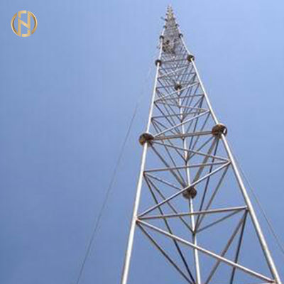 خرید 230KV 45m Galvanised Power Pole For Tranmisson Tower / Monopole Tower online manufacture