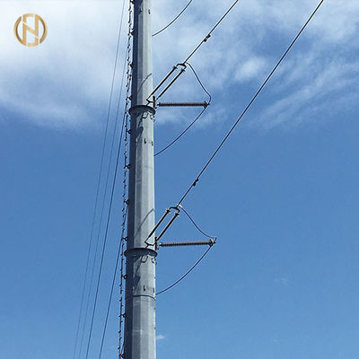 خرید Self Support Galvanised Power Pole 132KV 138KV 32m 60-90 Degree online manufacture