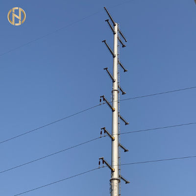 خرید Galvanised Electric Power Pole 35m Height Good Earthquake Resistance online manufacture