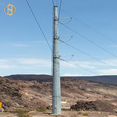 خرید Galvanized Metal Power Pole NEA 105FT 110FT 30M 32M 138KV 132KV online manufacture