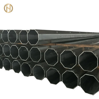 خرید Buried Type Metal Utility Poles GR50 Octagonal Shape 15KV 33KV 14m online manufacture