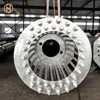 خرید High Mast Galvanized Light Pole 30M 35M With Electric Lifting System online manufacture