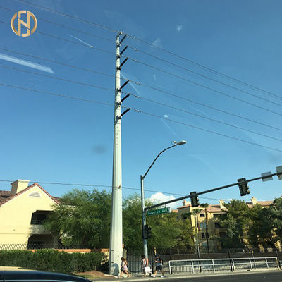خرید Polygonal 10M Street Road Light Pole Double Brackets online manufacture