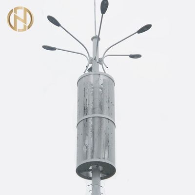 خرید 20 Sides Shape Telecom Post With Lighting Rod 35M 40M Long Service Life online manufacture