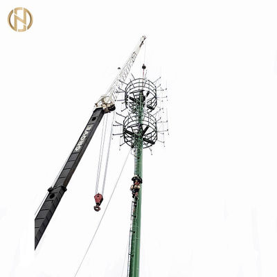 خرید Airport Monopole Telecommunication Pole Height 15M - 60M Thickness 2mm - 30mm online manufacture