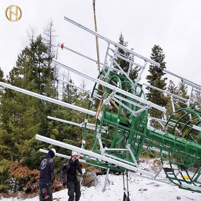 خرید Galvanized Cell Phone Tower 25M 35M Overlap / Flange Connection online manufacture