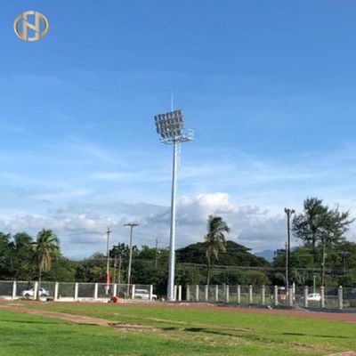 خرید Plaza High Mast Pole   25M 35M 40M Flood Light Poles Polygonal Shape online manufacture