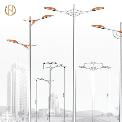 خرید Customized Hot Dip Galvanized 15 Meters Steel Street Light Pole online manufacture