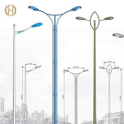 خرید 2020 New Product Hot Dip Galvanized Single Double Arm Street Light Pole online manufacture
