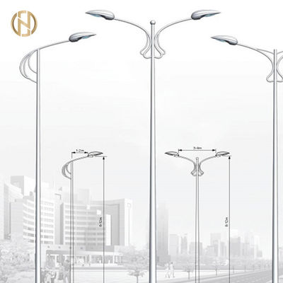 خرید 10M Street Light Pole Octagonal Shape Steel Lamp Post with Single arm online manufacture