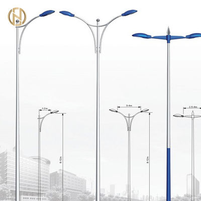 خرید Professional manufacturer 3M 4M 5M 6M 7M 8M 9M 10M galvanized street light pole online manufacture