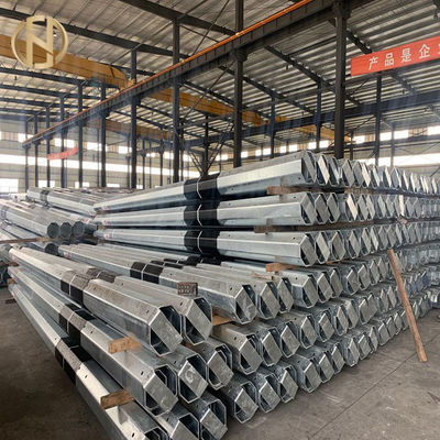 خرید Black Painting Electrical Power Pole  10M 700daN Electric Utility Pole online manufacture
