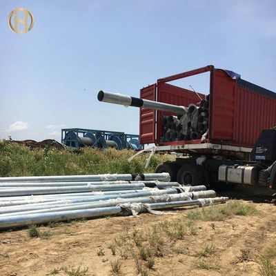 خرید Height 13m Electrical Power Pole , Metal Electric Pole 450daN SF 2.0 For ICE online manufacture