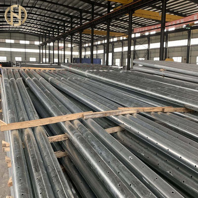 خرید Zinc Color Electrical Power Pole  12.2M 1700daN Steel Power Pole online manufacture