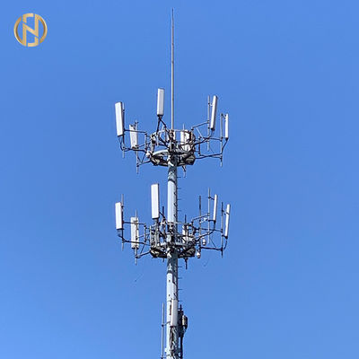 خرید 120FT Cellular Transmission Line Pole Anti Corrosion With Fiberglass Shroud online manufacture