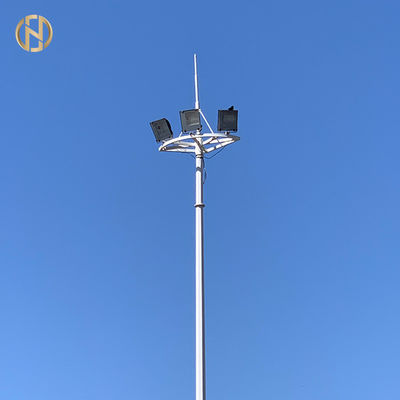 خرید Dodecagon Shape High Mast Pole  Galvanised Light Pole 75FT 80FT online manufacture