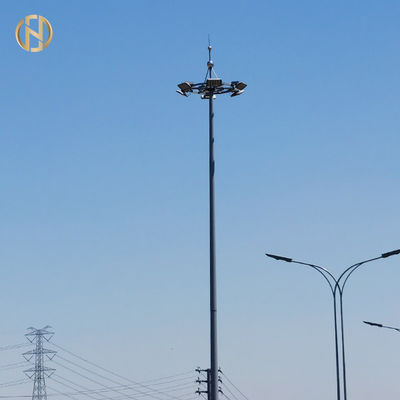 خرید 80FT 85FT 90FT High Mast Pole High Mast Tower Installed At Stadium online manufacture