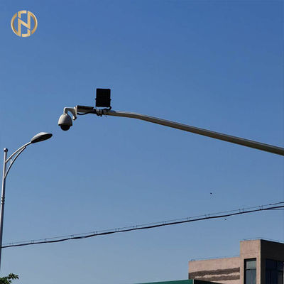خرید Galvanized Steel Outdoor Security Camera Pole Anti Corrosion Protection online manufacture