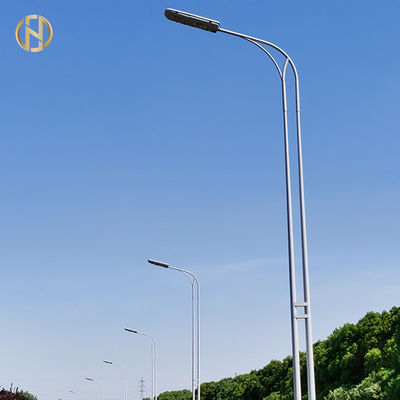 خرید Hot Dip Galvanized Octagonal Solar Street Light Pole Design for Conical/ Polygonal/Round or others Multi-pyramidal Shape online manufacture