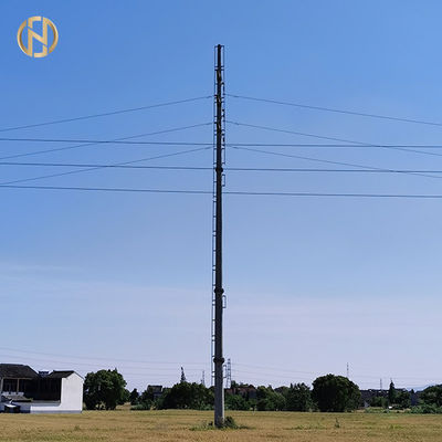 خرید 10.5M 35FT Octagonal Steel Pole 500daN 5KN GR65 With ISO 9001 Certification online manufacture