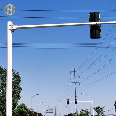 خرید Custom Made Traffic Signal Light Pole 6M 12M Octagonal Dodecagonal Shape online manufacture