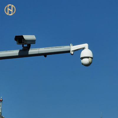 خرید Steel CCTV Camera Pole L Type 1m - 30m Arm Length Long Service Life online manufacture