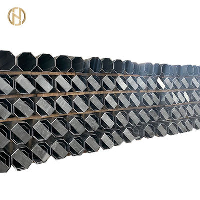 خرید 12M 40ft Galvanized Tubular Steel Transmission Pole 800daN 8KN ASTM 572 Gr65 online manufacture