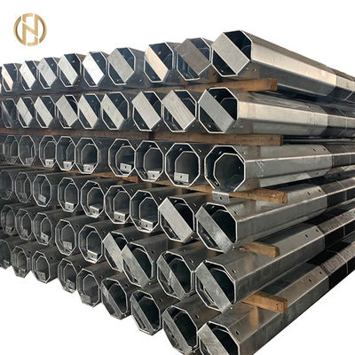 خرید 3-4.5mm Thickness Tubular Steel Pole  Steel Power Poles Low Voltage With Stay online manufacture