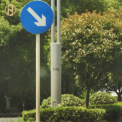 خرید High Tensile Steel Road Sign Pole Easy Safe Installation Long Service Life online manufacture